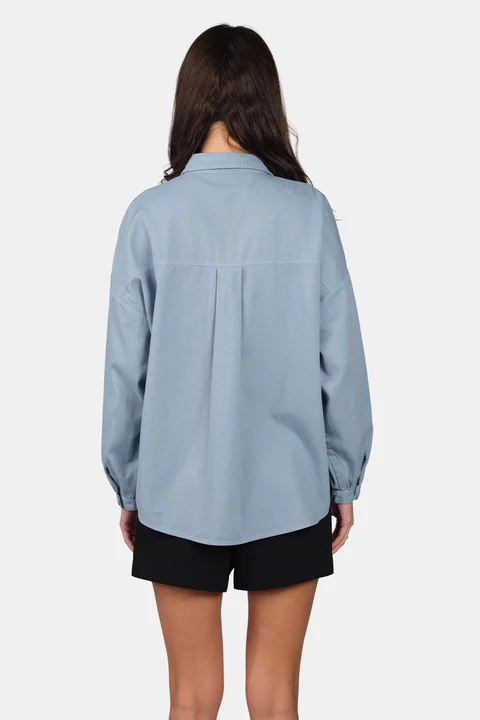 Oversized Welt Pocket Shirt - Image 2