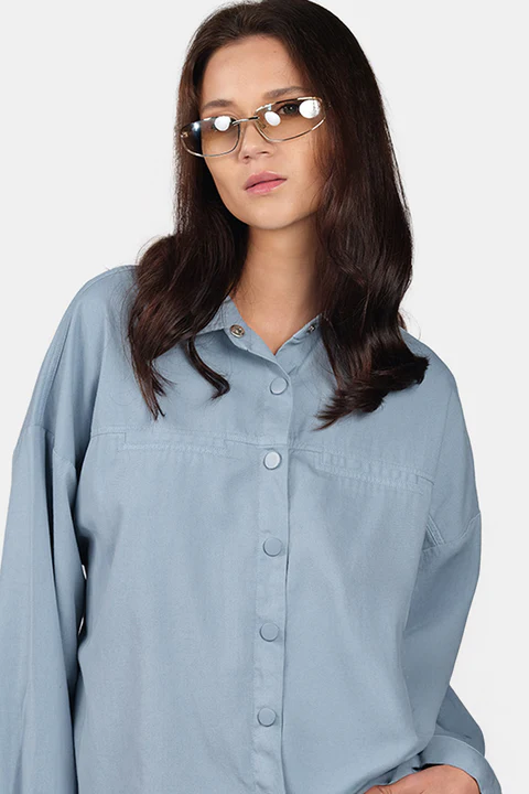 Oversized Welt Pocket Shirt