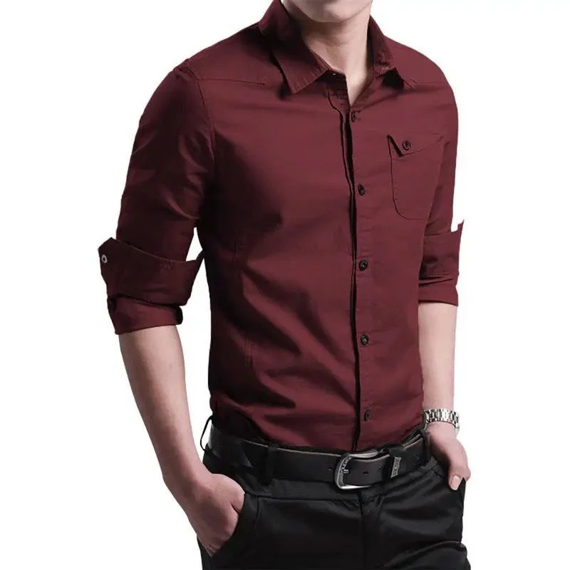WineRed Shirt for Men