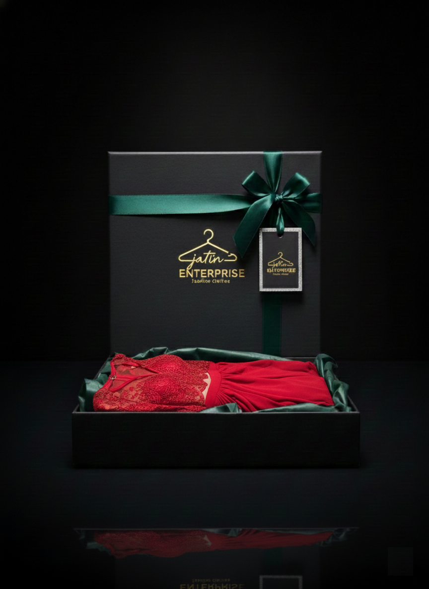 Jatin Enterprise Bold Siren Red Mini Dress – Statement Cut-Out Back - Image 4