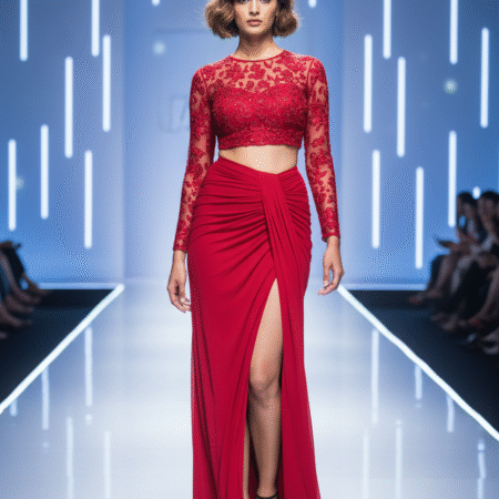 Jatin Enterprise Bold Siren Red Mini Dress – Statement Cut-Out Back